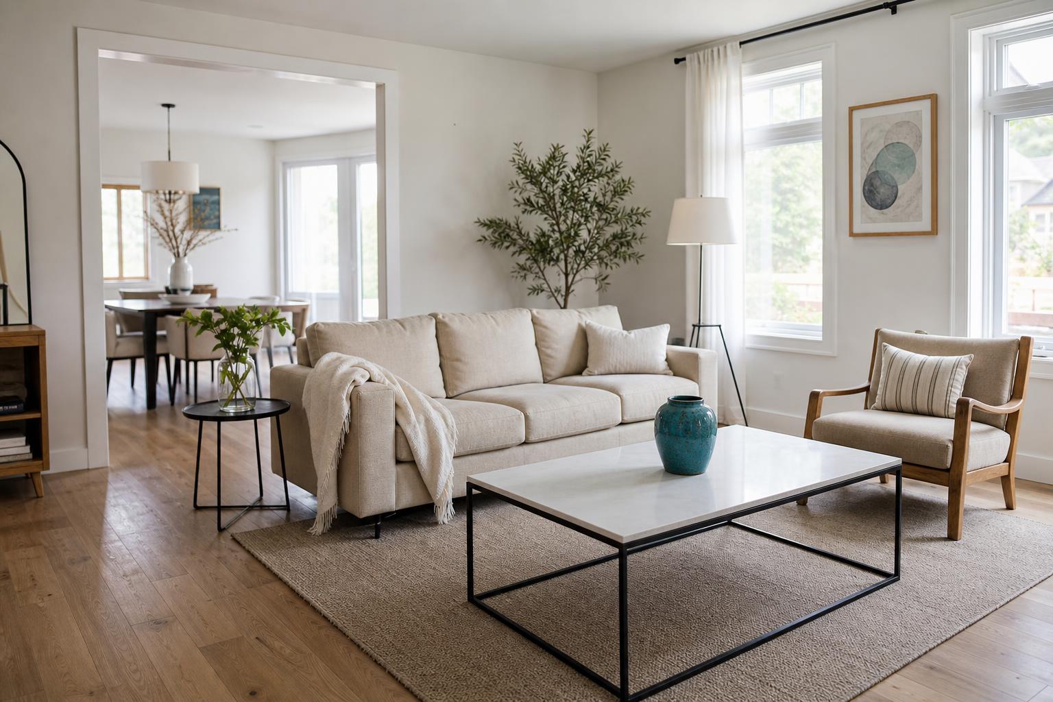 Pristine luxury living room
